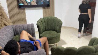 Movie watching day, I get really hot and get naked so my husband can fuck me