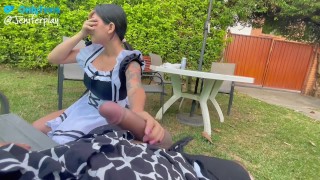 La housekeeper wants to eat the boss's cock - jeniferplay xxx porn